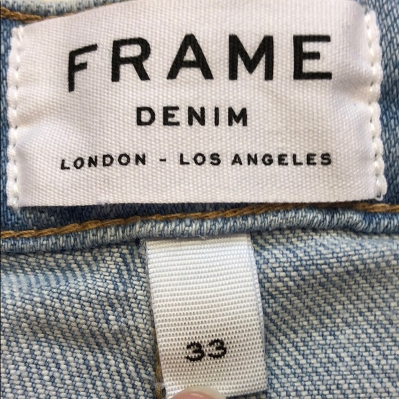 NWT Frame Denim Le Grand Garcon Raw Hem Shorts - Picture 3 of 8